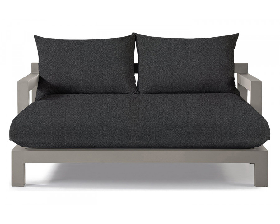 Harbour Pacific Aluminum Daybed - Aluminum Taupe, Panama Grafito