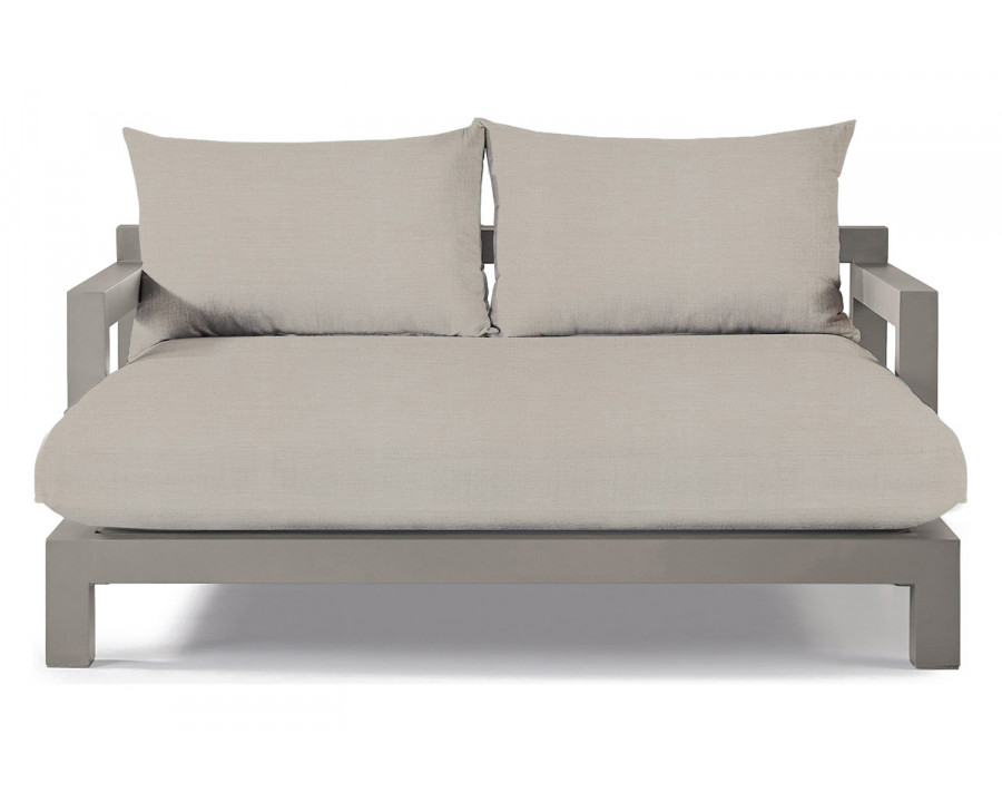 Harbour Pacific Aluminum Daybed - Aluminum Taupe, Panama Marble