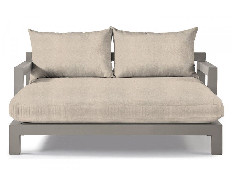 Harbour Pacific Aluminum Daybed - Aluminum Taupe, Riviera Sand