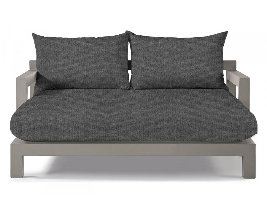 Harbour Pacific Aluminum Daybed - Aluminum Taupe, Siesta Slate