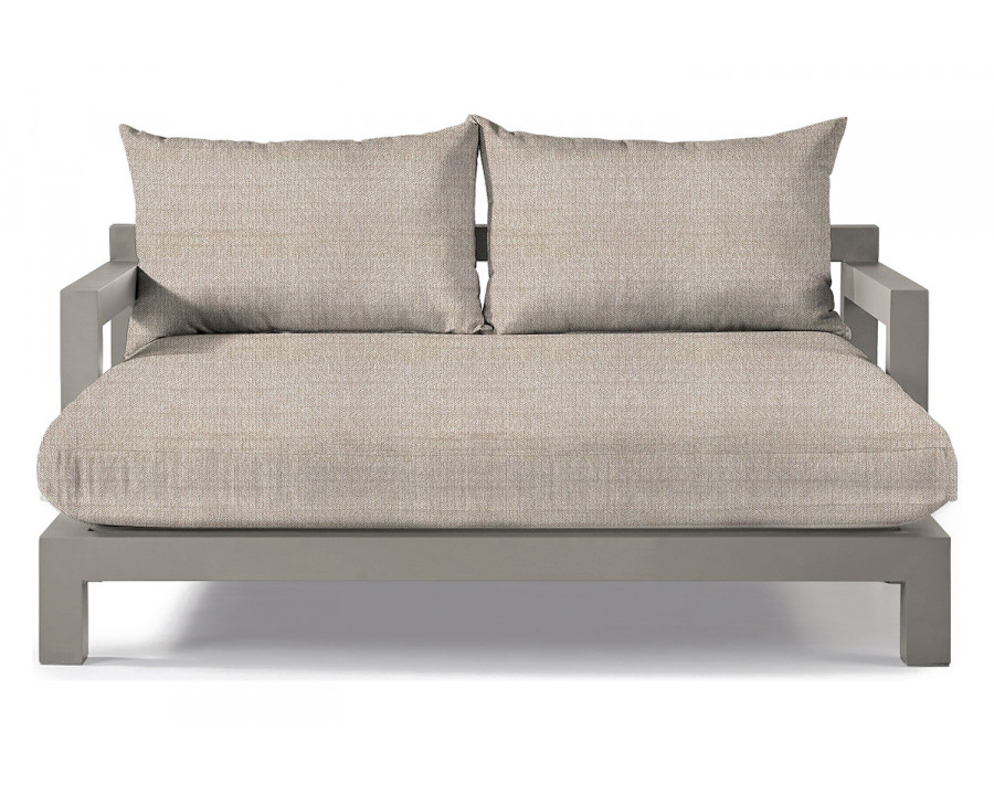 Harbour Pacific Aluminum Daybed - Aluminum Taupe, Siesta Taupe