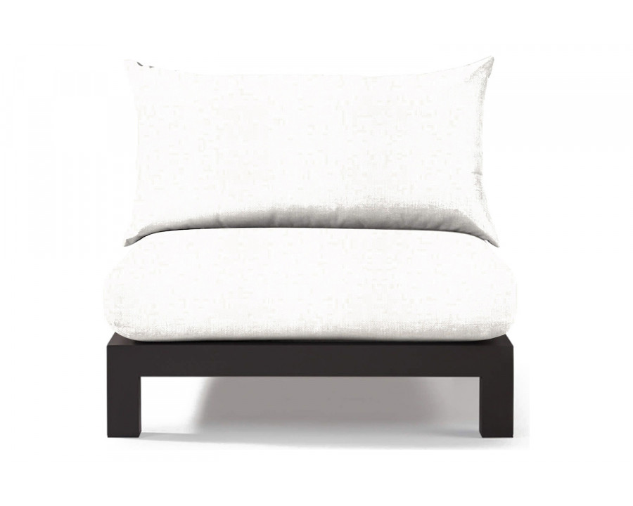 Harbour Pacific Aluminum Armless Single - Aluminum Asteroid, Siesta Ivory