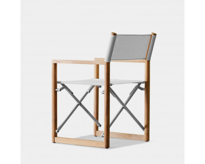 Harbour Pacific Dining Chair - Teak Charcoal, Batyline Silver