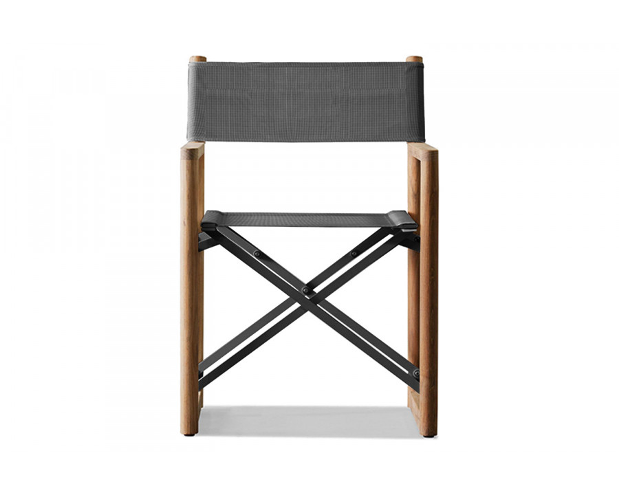 Harbour Pacific Dining Chair - Teak Natural, Batyline Silver