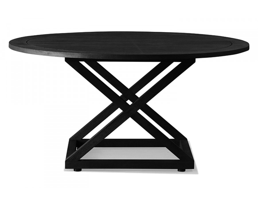 Harbour Pacific Round Dining Table 60" - Teak Charcoal