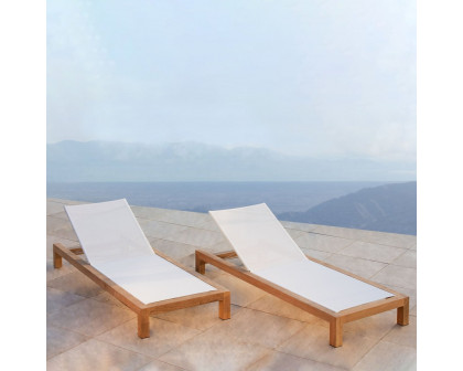 Harbour Pacific Sun Lounge - Teak Charcoal, Batyline Silver