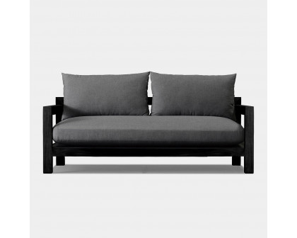 Harbour Pacific 2 Seat Sofa - Teak Natural, Cast Slate, Batyline Silver