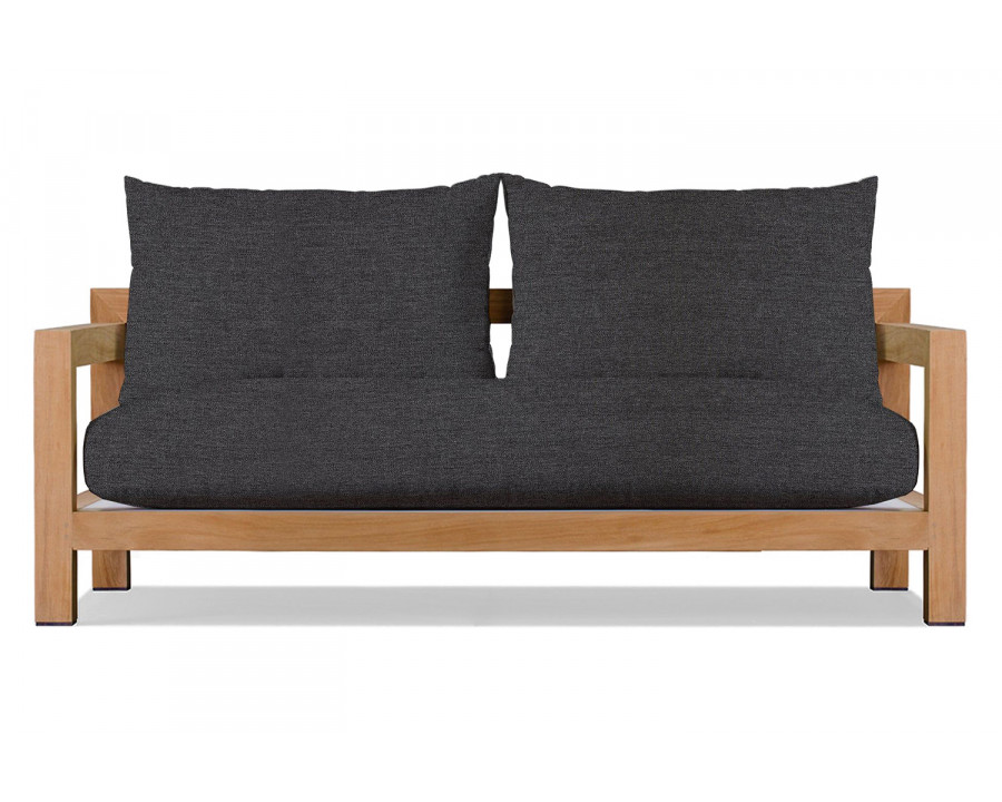 Harbour Pacific 2 Seat Sofa - Teak Natural, Lisos Grafito