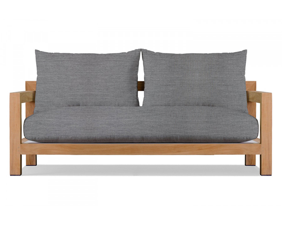 Harbour Pacific 2 Seat Sofa - Teak Natural, Lisos Piedra