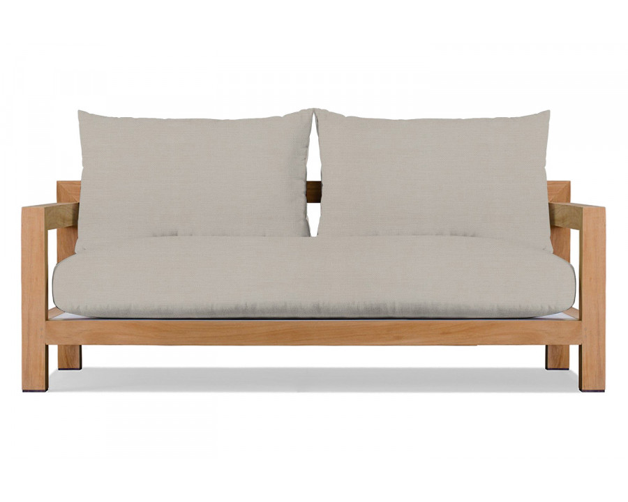 Harbour Pacific 2 Seat Sofa - Teak Natural, Panama Marble