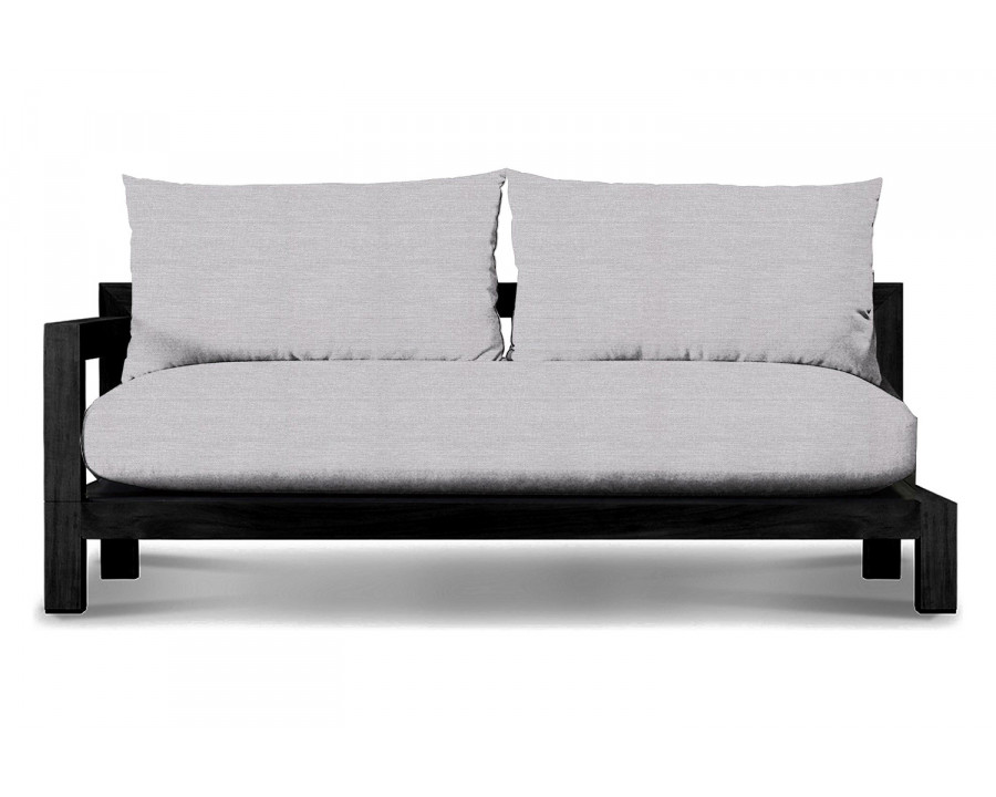 Harbour Pacific 2 Seat 1 Arm - Teak Charcoal, Panama Cloud