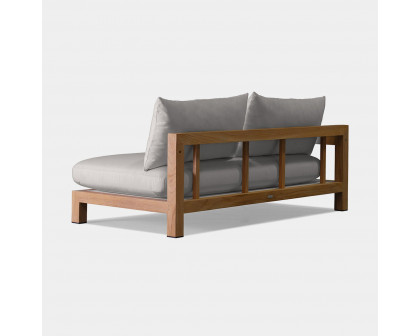 Harbour Pacific 2 Seat 1 Arm - Teak Charcoal, Cast Slate, Batyline Silver