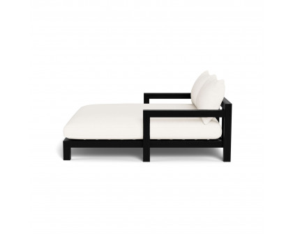 Harbour Pacific Daybed - Teak Charcoal, Panama Blanco, Batyline Black