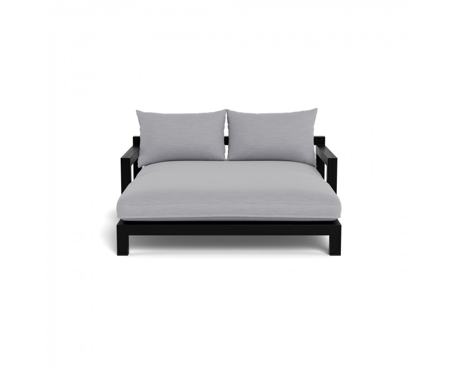 Harbour Pacific Daybed - Teak Charcoal, Panama Cloud, Batyline Black