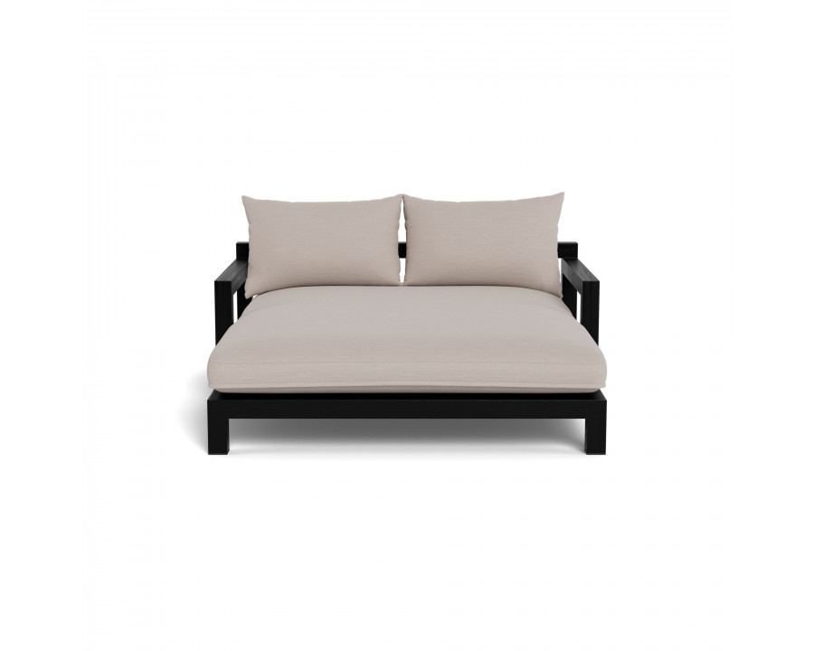 Harbour Pacific Daybed - Teak Charcoal, Panama Marble, Batyline Black