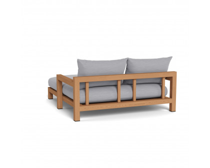 Harbour Pacific Daybed - Teak Natural, Panama Cloud, Batyline White