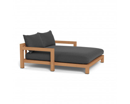 Harbour Pacific Daybed - Teak Natural, Panama Grafito, Batyline White