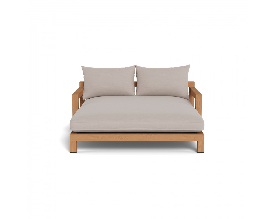 Harbour Pacific Daybed - Teak Natural, Panama Marble, Batyline White