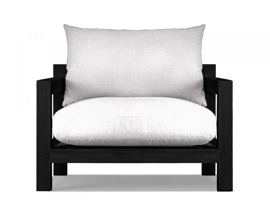 Harbour Pacific Lounge Chair - Teak Charcoal, Panama Blanco