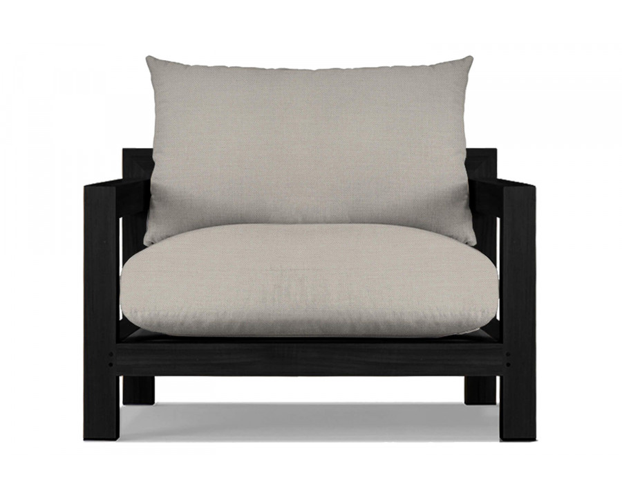 Harbour Pacific Lounge Chair - Teak Charcoal, Panama Marble