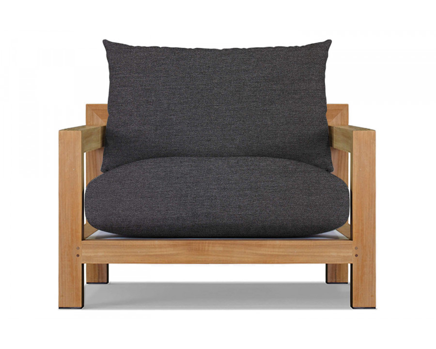 Harbour Pacific Lounge Chair - Teak Natural, Lisos Grafito