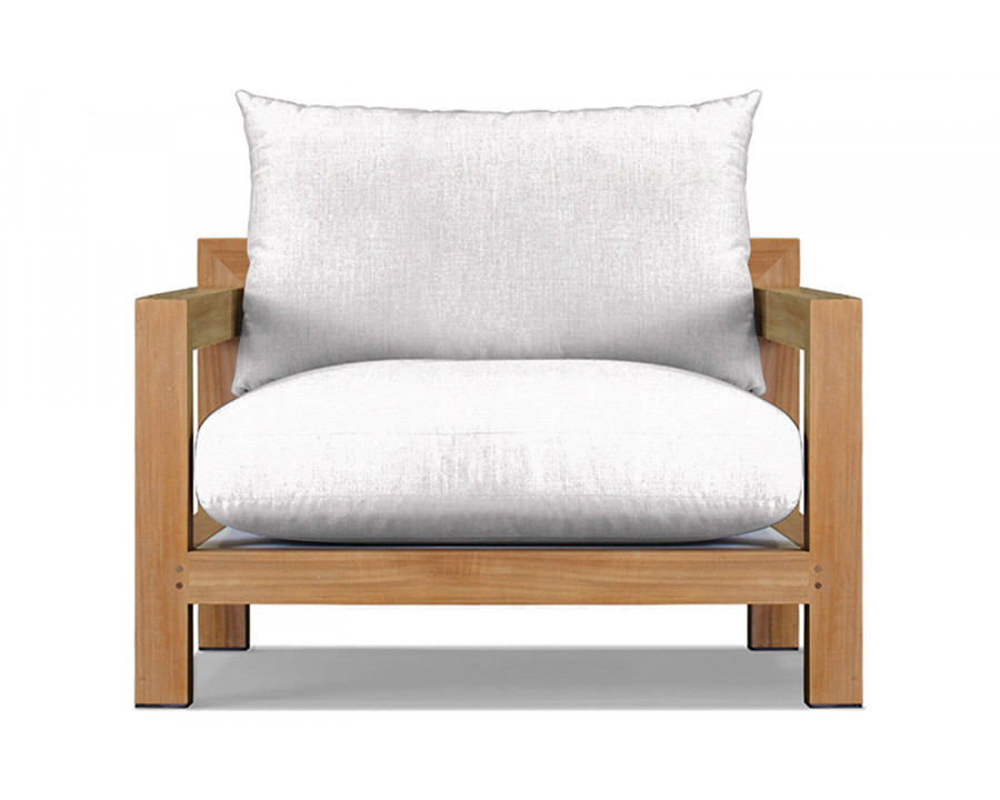 Harbour Pacific Lounge Chair - Teak Natural, Panama Blanco