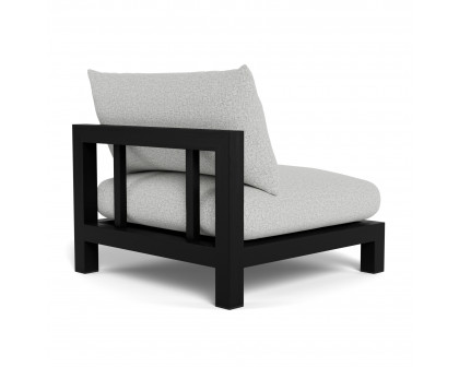 Harbour Pacific Armless Single - Teak Charcoal, Copacabana Sand, Batyline Black