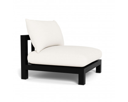 Harbour Pacific Armless Single - Teak Charcoal, Panama Blanco, Batyline Black