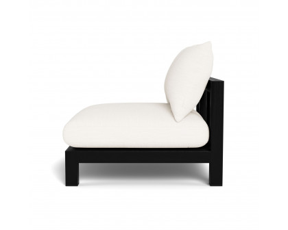 Harbour Pacific Armless Single - Teak Charcoal, Panama Blanco, Batyline Black