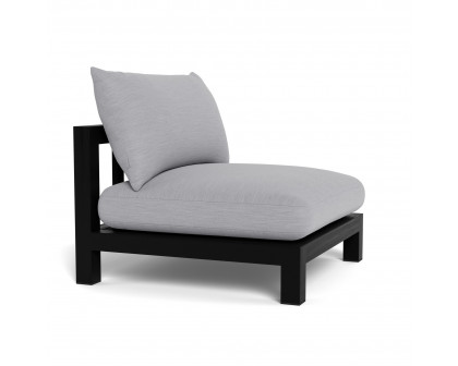 Harbour Pacific Armless Single - Teak Charcoal, Panama Cloud, Batyline Black