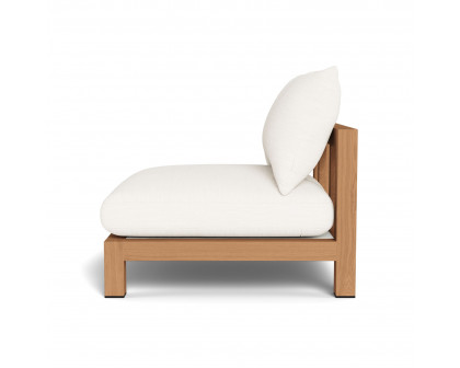 Harbour Pacific Armless Single - Teak Natural, Panama Blanco, Batyline White