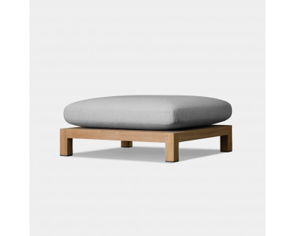 Harbour Pacific Ottoman - Teak Charcoal, Lisos Piedra