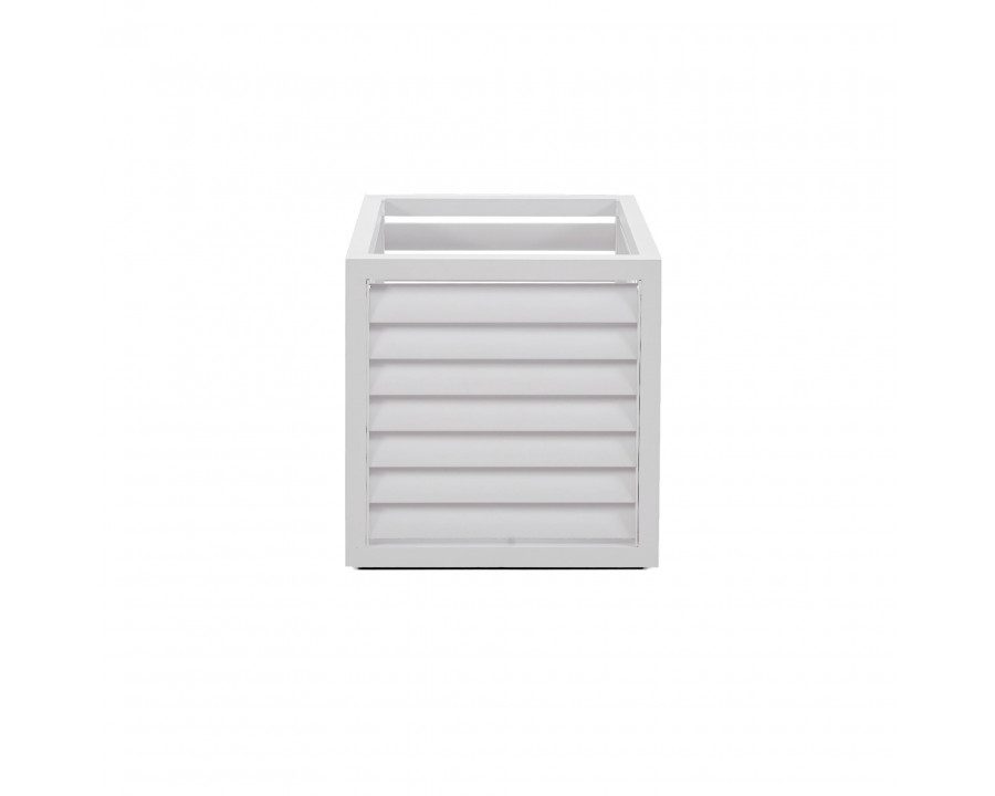 Harbour Aluminum Planter - Large, Aluminum White