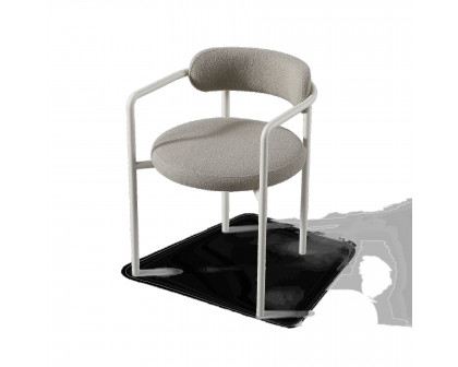 Harbour Porto Aluminum Dining Chair - Aluminum Asteroid, Lisos Grafito