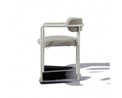 Harbour Porto Aluminum Dining Chair - Aluminum Asteroid, Lisos Piedra