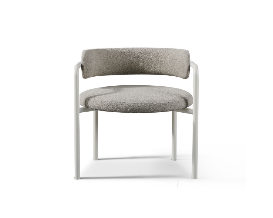 Harbour Porto Aluminum Club Chair - Aluminum Asteroid, Lisos Piedra