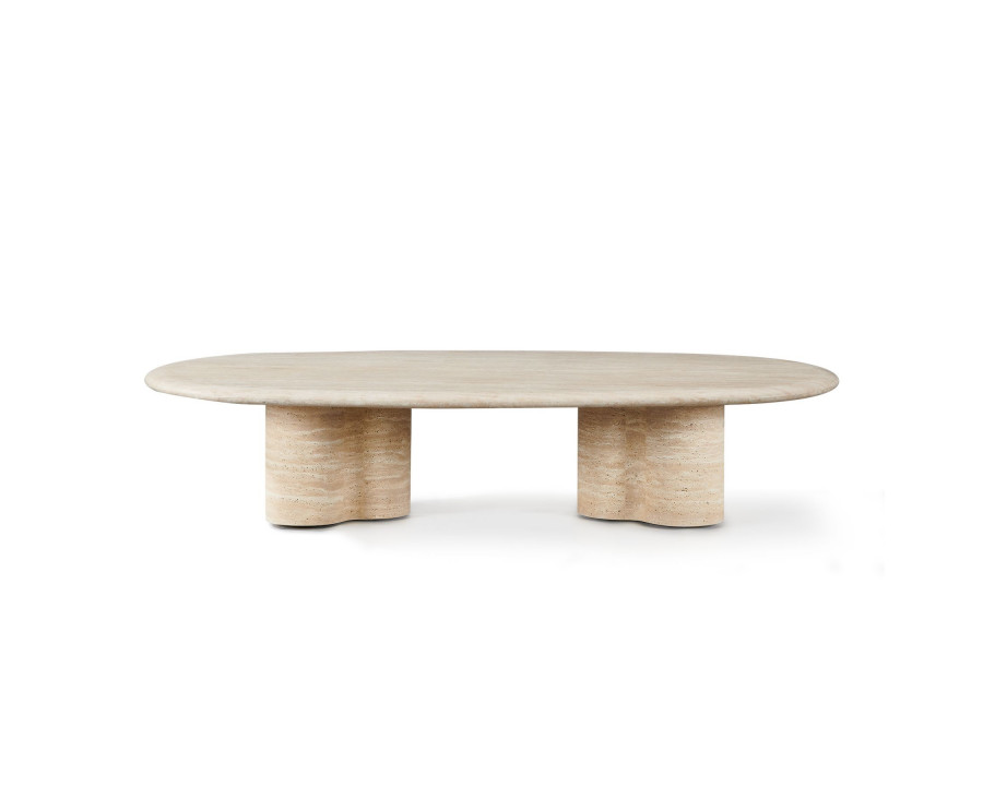 Harbour - Porto Travertine Pill Coffee Table