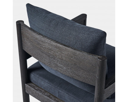 Harbour Rozelle Dining Chair - Oak Brown, Boucle Charcoal