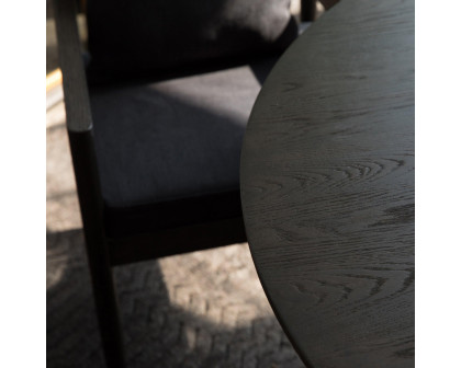 Harbour Rozelle Dining Chair - Oak Brown, Boucle Slate