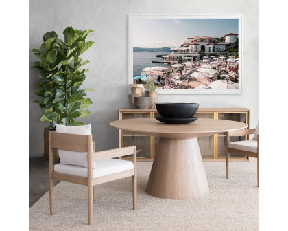 Harbour Rozelle Dining Chair - Oak Natural, Boucle Natural