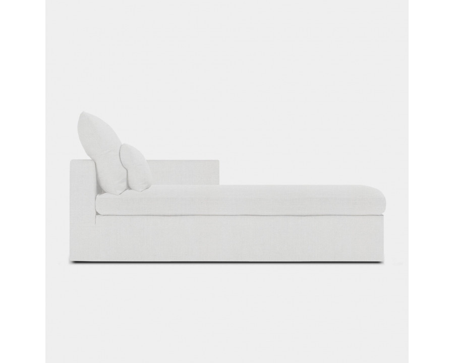 Harbour Sail Chaise Right - Harbour Belgian Linen White