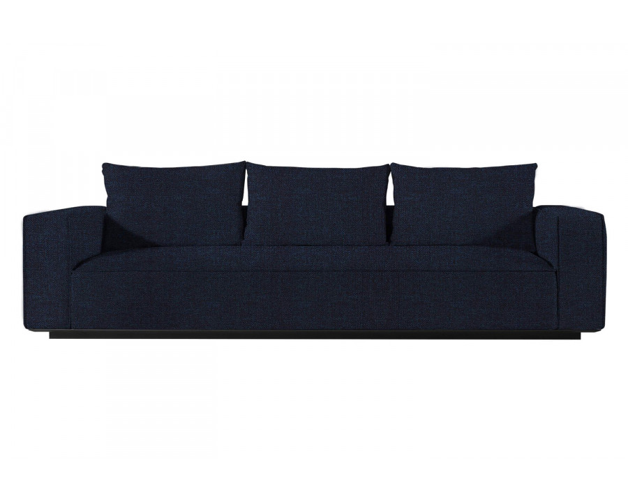 Harbour Santorini Outdoor 3 Seat Sofa - Aluminum Asteroid, Copacabana Midnight