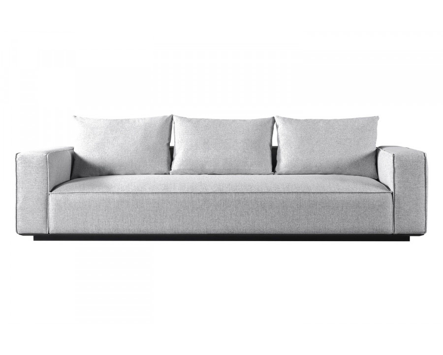 Harbour Santorini Outdoor 3 Seat Sofa - Aluminum Asteroid, Copacabana Sand