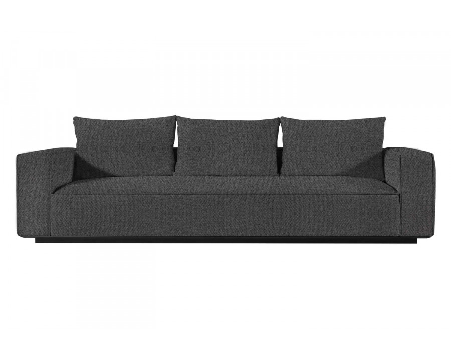 Harbour Santorini Outdoor 3 Seat Sofa - Aluminum Asteroid, Siesta Slate