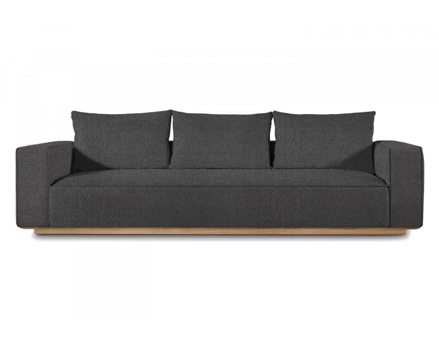 Harbour Santorini Outdoor 3 Seat Sofa - Teak Natural, Siesta Slate