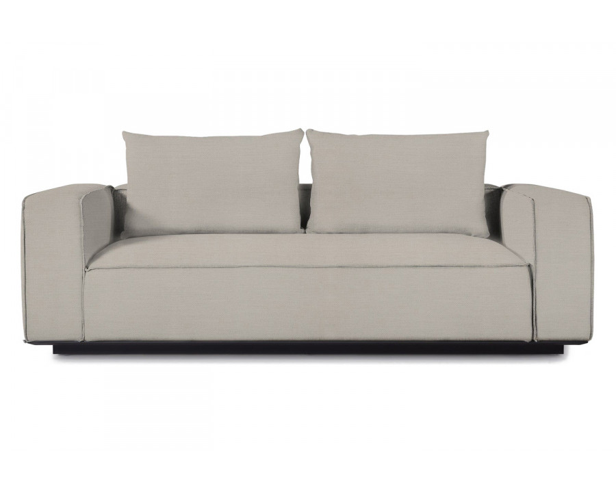 Harbour Santorini Outdoor 2 Seat Sofa - Aluminum Asteroid, Panama Marble