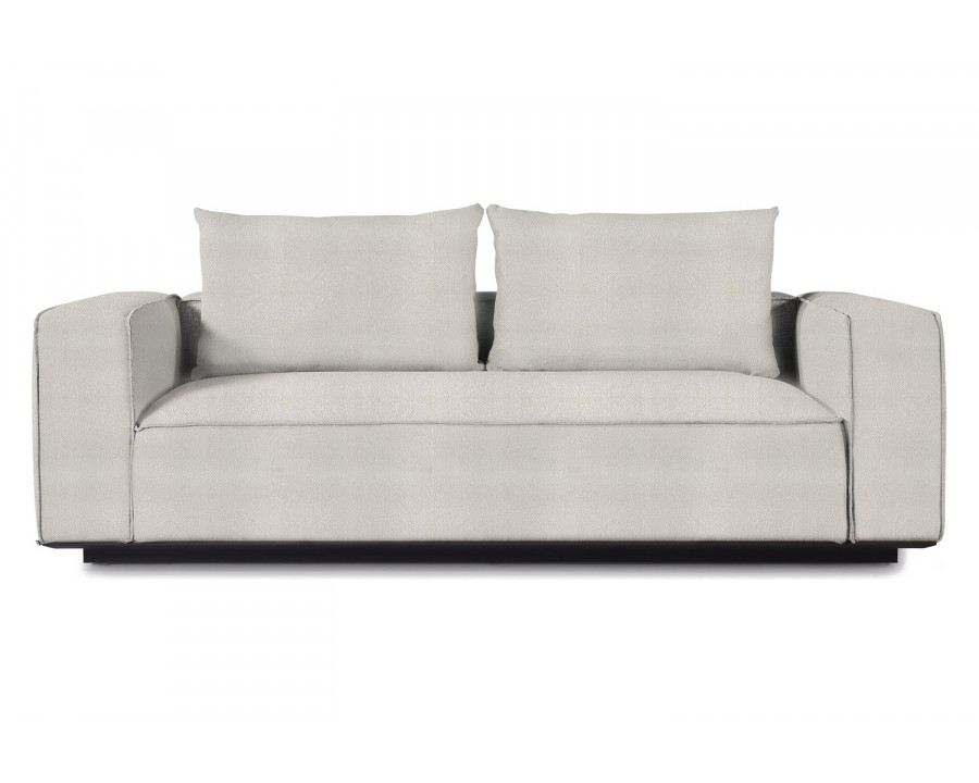 Harbour Santorini Outdoor 2 Seat Sofa - Aluminum Asteroid, Riviera Ivory