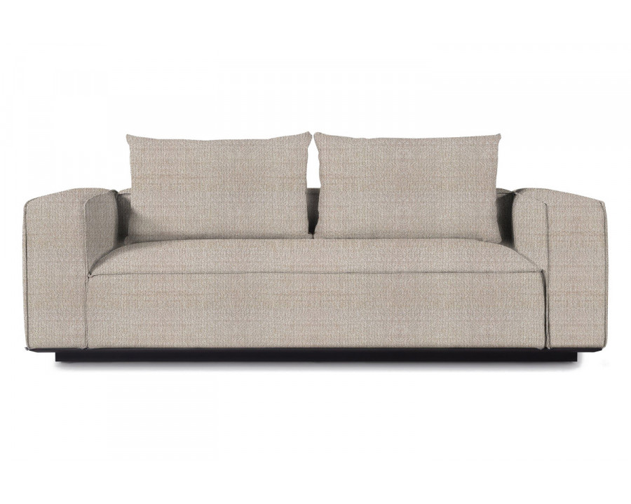 Harbour Santorini Outdoor 2 Seat Sofa - Aluminum Asteroid, Siesta Taupe