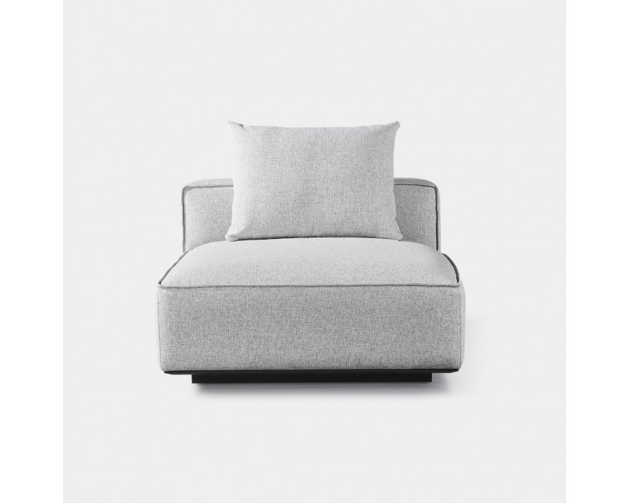 Harbour Santorini Outdoor Armless Single - Aluminum White, Copacabana Midnight