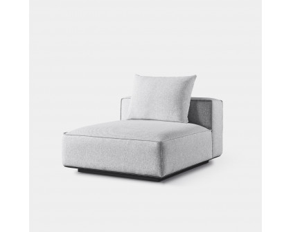 Harbour Santorini Outdoor Armless Single - Aluminum White, Copacabana Midnight